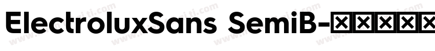 ElectroluxSans SemiB字体转换